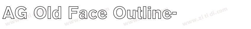 AG Old Face Outline字体转换
